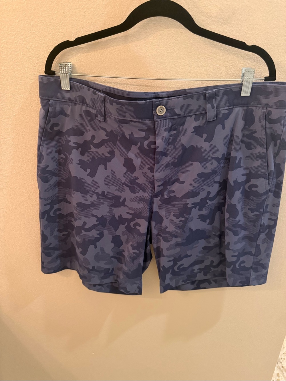 Southern Tide Blue Camouflage Flat Front Shorts